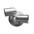 Spot Direcionável 360 Graus Duplo Em Alumínio Para Lâmpadas E