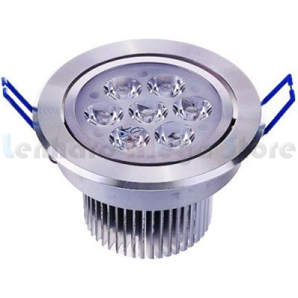 Spot Direcionável 7 Watts Com Driver Bivolt - Branco Frio Com