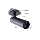 Spot Direcionável De Embutir Nordecor Blet Led 5w Bivolt Pret