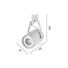 Spot Direcionável Para Trilho Eletrificado Astraled Columba P