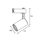 Spot Direcionável Para Trilho Eletrificado Blumenau Led Up 10