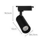 Spot Direcionável Para Trilho Eletrificado Nordecor Nize 15w