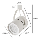 Spot Direcionável Para Trilho Nordecor Classic Par 30 E27 Biv