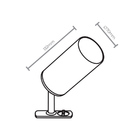 Spot Direcionável Para Trilho Taschibra Track Par 20 E27 Bivo