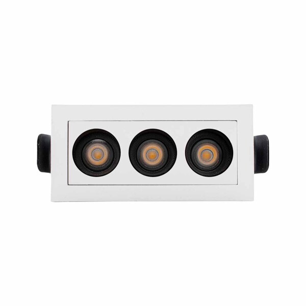 Spot Downlight Powerus Embutir 38° Led 6w Br. Quente 540lm No