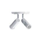 Spot Duplo Branco Plástico - Plaslumi, Opção: Branco(a), Tama