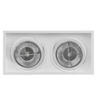 Spot Duplo Embutir Fit Click Branco P/ Ar111 Falge St2986