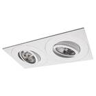 Spot Duplo Embutir Orientável Sistema Click Gu10 Ar70 St1911