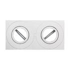 Spot Duplo Embutir Orientável Sistema Click Gu10 Ar70 St1911