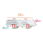 Spot Duplo Recuado Embutir E27 P/ Par20 Gesso E Modulares St4