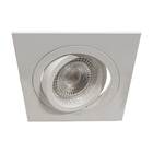 Spot Ecco Quadrado Embutir + Led Par20 Branco Quente St1840