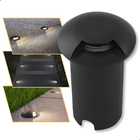 Spot Embutido De Chão Balizador Preto 1 Facho Led 1w 3000k Ja