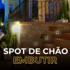 Spot Embutido De Chão Balizador Quadrado Led 1w 3000k