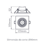 Spot Embutido Led Easy Par20 7w 4000k Sth7920/40 Stella