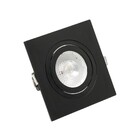 Spot Embutido Preto Plástico 130x130x35cm Save Energy