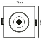 Spot Embutir 3w Quadrado 6500k - Opus