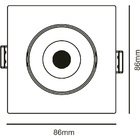 Spot Embutir 5w Quadrado 3000k - Opus