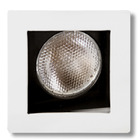 Spot embutir Alumínio Branco/Preto Fosco Metal Técnica