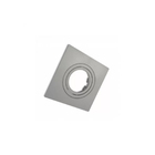 Spot Embutir Ar111 Direcionável Quadrado Plano Prata