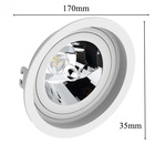 Spot Embutir Ar111 Redondo Branco Recuado - Saveenergy