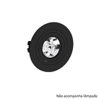 Spot Embutir Ar70 Redondo Preto Face Plana  - Saveenergy