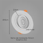 Spot Embutir Conecta Branco Dl152mdw Bella + Led Mr11 Br. Que