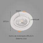 Spot Embutir Conecta Branco Dl152par30w Bella + Led Par30 B Q