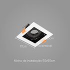 Spot Embutir Conecta Click Br/ Preto Dl146mdb Bella + Led Mr1