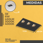 Spot Embutir De Led Luzon 6w 24° Branco/Preto Linear 4000k