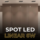 Spot Embutir De Led Luzon 6w 24° Linear 3000k Branco