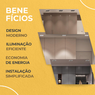 Spot Embutir De Led Luzon 6w 24° Preto Linear 3000k