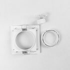 Spot Embutir Dicroica Quadrado Branco Recuado