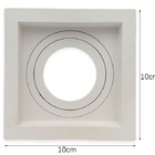 Spot Embutir Dicroica Quadrado Branco Recuado - Opus