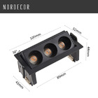 Spot Embutir Downlight  Powerus Móvel 6w 3000k 540lm 38º Ip20