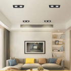 Spot Embutir Duplo De Led Recuado Quadrado Nordecor P/ Par20