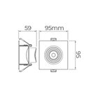 Spot Embutir Easy Mr16 Evo Quadrado 4 5w 3000k 340lm-stella