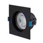 Spot Embutir Easy Par20 Evo Quadrado 7w 3000k 580lm Preto-ste