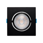 Spot Embutir Easy Par20 Evo Quadrado 7w 3000k 580lm Preto-ste