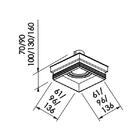 Spot Embutir Flat New Line No Frame Para 1 Lâmpada Par20