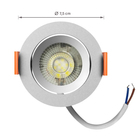 Spot Embutir Led 3W Luz Amarela LLUM Bronzearte EASY LED DECOR Branco