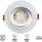 Spot Embutir Led Bivolt Redondo 3000k Branco Quente 9cm 5w