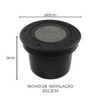 Spot Embutir Led De Solo Venna Of 12° 3000k Antiofuscante Nor