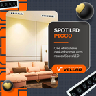 Spot Embutir Led Picco 10w Branco Preto 3000k 24º Linear
