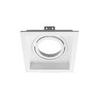 Spot Embutir Loyo Quadrado Branco P/ Par20 Ip20 Policarbonato