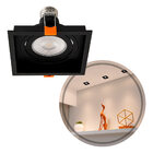 Spot Embutir Loyo Quadrado Preto P/ Par20 Ip20 Policarbonato