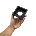 Spot Embutir Loyo Quadrado Preto P/mr16 Ip20 Policarbonato 68