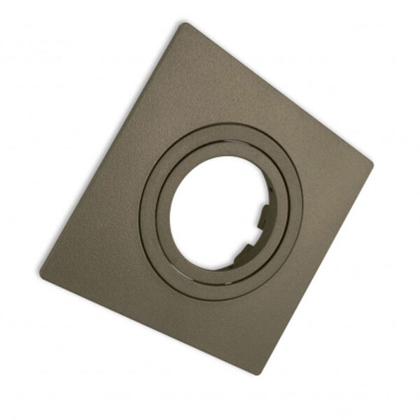 Spot Embutir Mr11 Direcionável Quadrado Plano Oliva