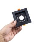 Spot Embutir Mr11 Quadrado Recuado Preto