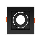 Spot Embutir Mr11 Quadrado Recuado Preto