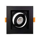 Spot Embutir Mr11 Quadrado Recuado Preto